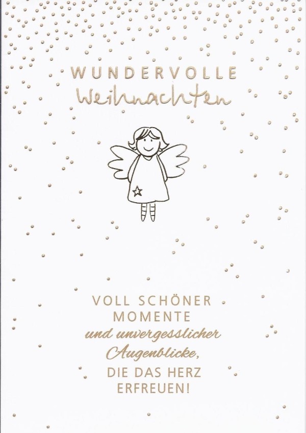 Weihnachtskarte sehr schoen 